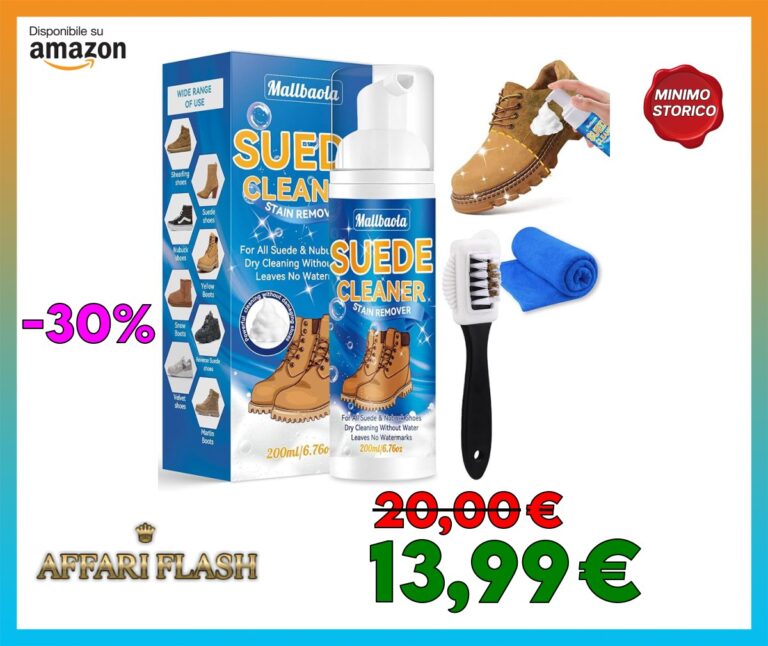 ️ Pulizia Scarpe Scamosciate, Kit Pulizia Scarpe, Pulisci Scarpe con Spazzola e Asciugamano, Pulizia Camoscio Scarpe Schiuma Rimuove Macchie