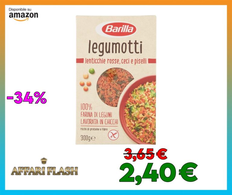 Barilla Legumotti Lenticchie Rosse, Ceci e Piselli, Ricchi di Proteine e Fibre, senza Glutine, 300g