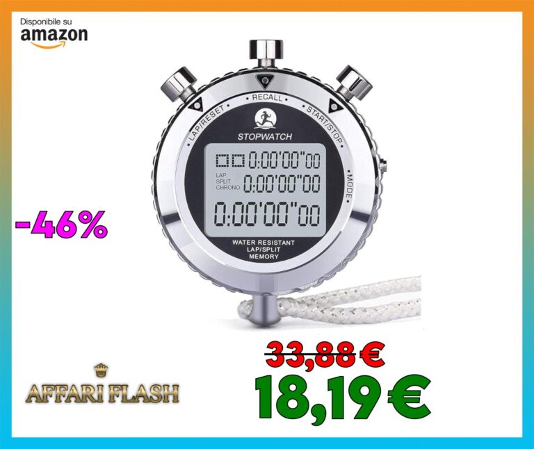 ️ LAOPAO Melt cronometro, Display Digitale 1/100 Secondi Precision Outdoor Metallo elettronico Digitale cronografo Timer per Basket Calcio Baseball Sport Outdoor