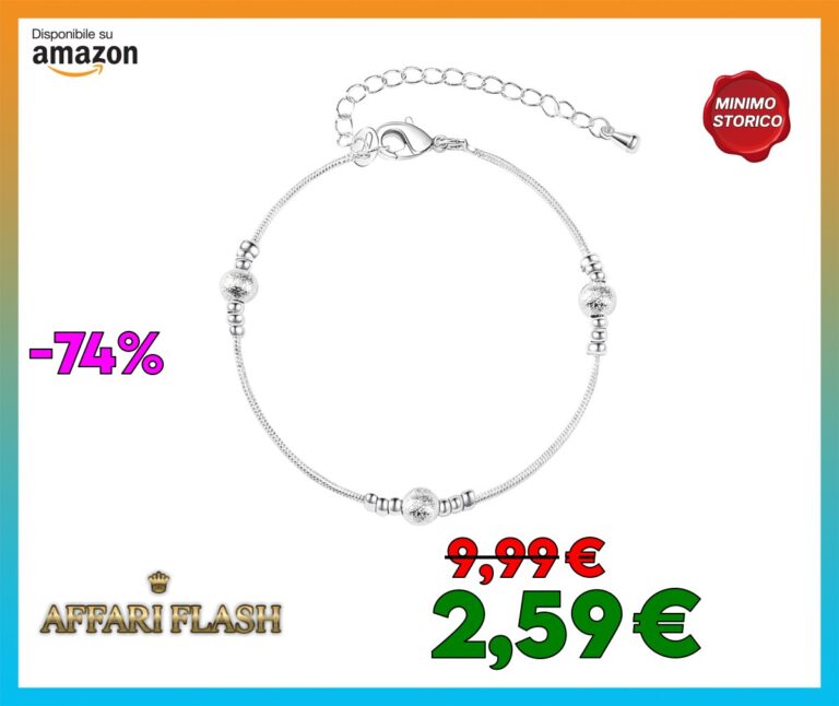 VGWON 925 Argento Sterling bracciali a strati regolabile Charm Link con perline, bracciali per le donne, regalo per la Moglie Figlia Mamma Amici
