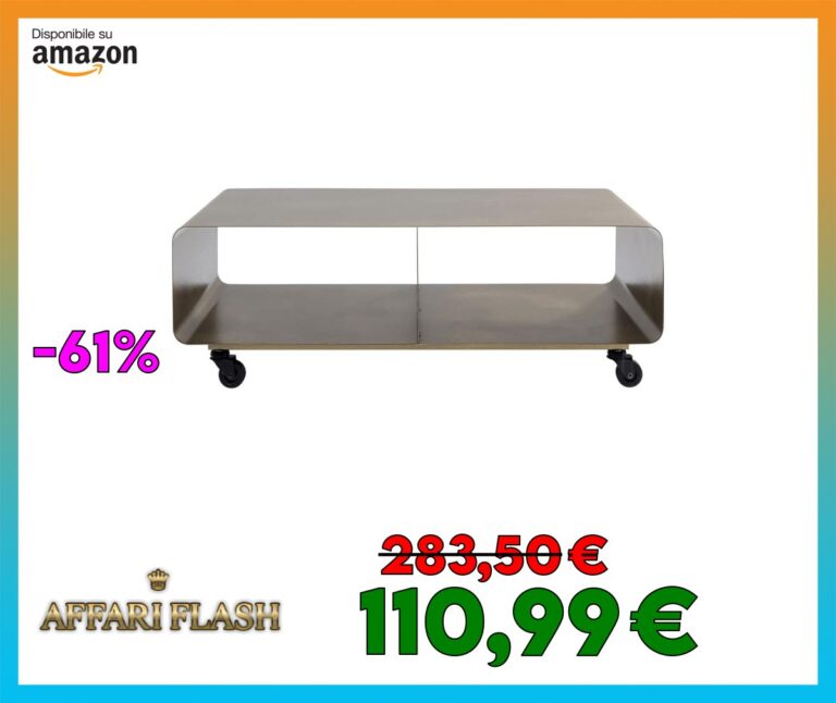Kare Design mobile TV Lounge M Mobil, bronzo, spostabile, poggiaoggetti, tavolino TV, mobiletto TV, stile minimalista, moderno, soggiorno, camera da letto, studio, 30x90x42cm