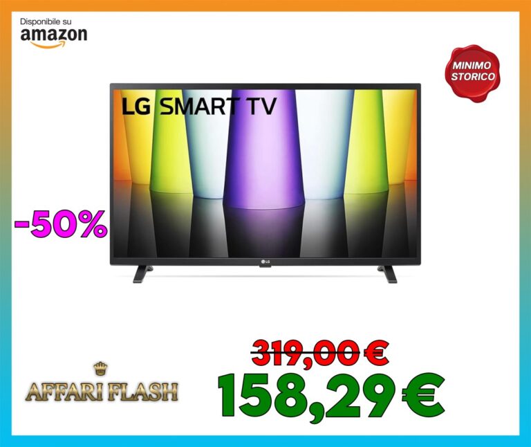 LG 32LQ63006LA Smart TV 32″ Full HD, TV LED 2022 con Processore α5 Gen 5 con AI, webOS 22, HDR, Wi
