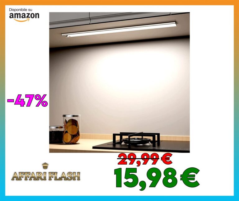 OUILA Luce Armadio LED, con Sensore di Movimento, 6000K Bianco Freddo Magnetica Ricaricabile Luce Sottopensile Dimmerabile Lampada per Cucina Scale Soggiorno Bagno Camere da Letto