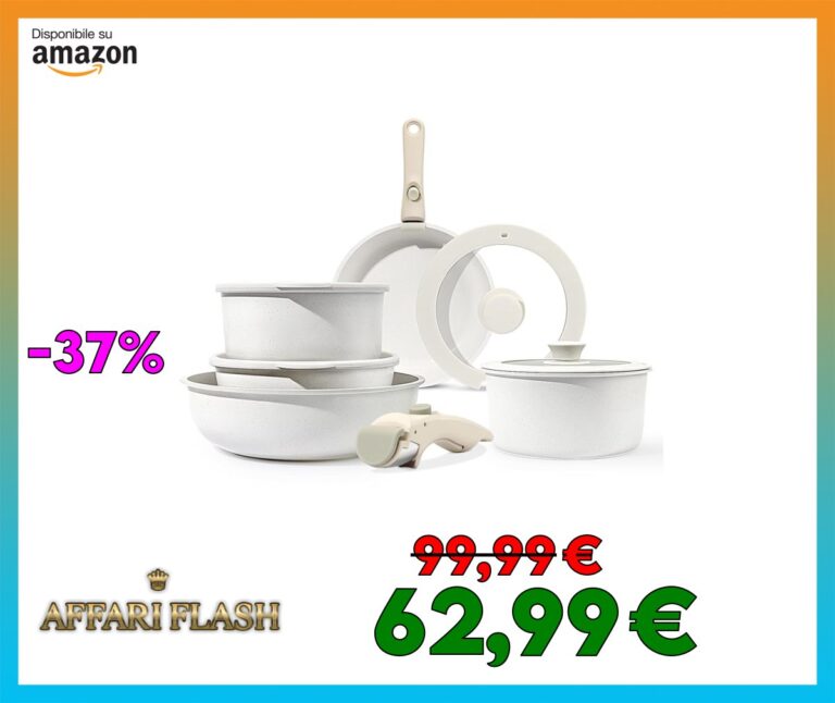GiPP Set Pentole Induzione 3/5/11 Pezzi,Batteria Pentole Antiaderente con Manico Rimovibile,Lavastoviglie/Forno,Senza PFOA (White, 11PCS)