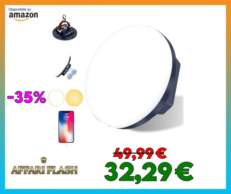 Torcia LED Ricaricabile, Torcia a LED 2500 Lumen / 16500mAh Torce Lanterna LED da Campeggio IPX4, Lampada Lanterne per Interruzioni di Corrente, Pesca, Emergenza, Escursionismo