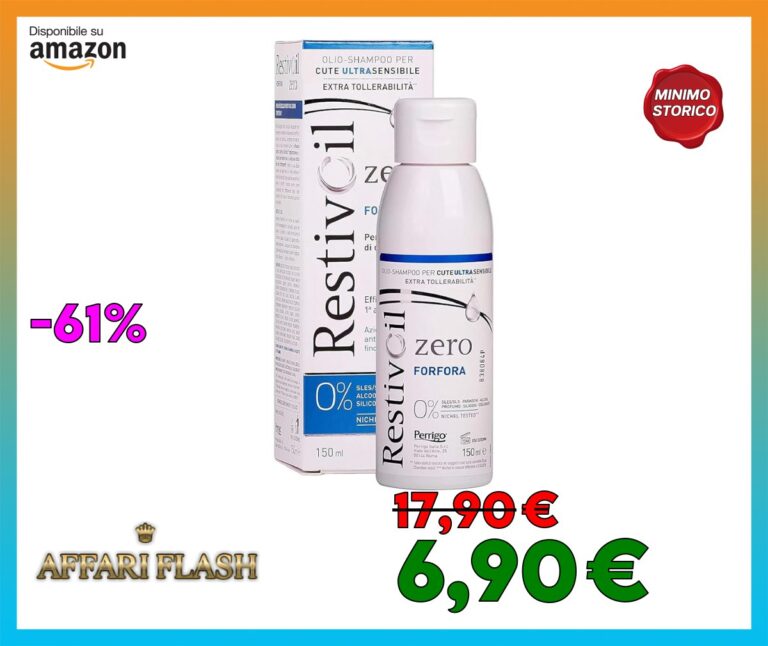 RestivOil Zero Shampoo Olio Antiforfora per Capelli Per Tutti i Tipi di Capelli