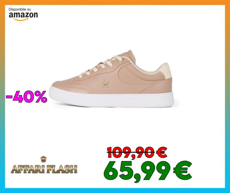 Tommy Hilfiger Essential Chic Court Sneaker Fw0fw08322, Sneakers Donna