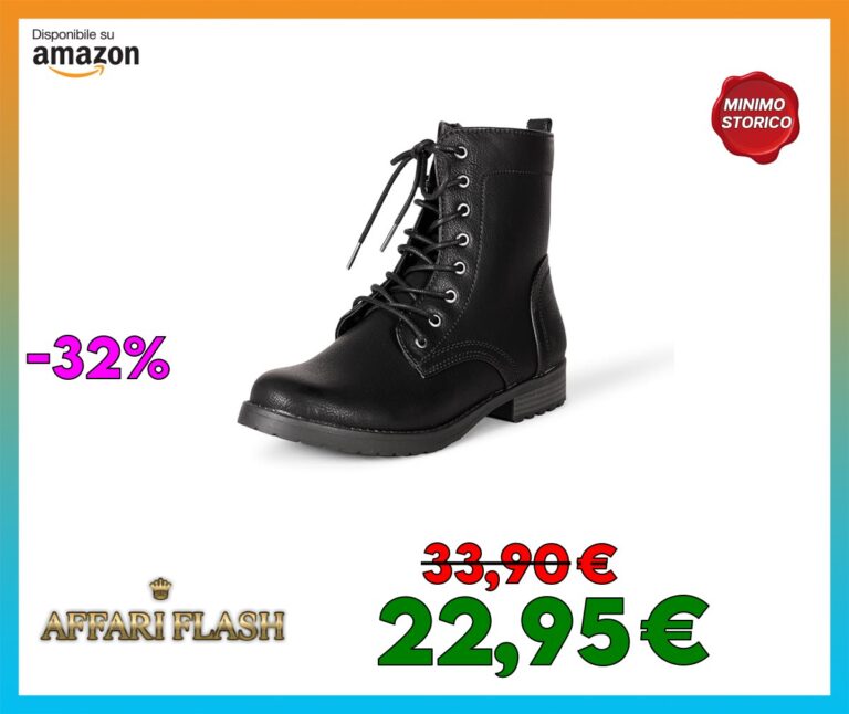 Amazon Essentials Combat Boots Stringati Donna