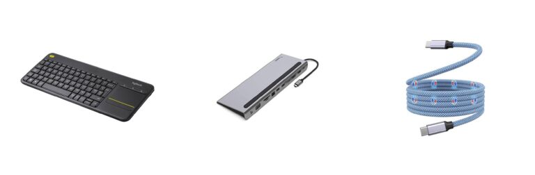 Logitech K400 Plus Tastiera Wireless Touch TV, Facili Controlli Multimediali e Touchpad Integrato
