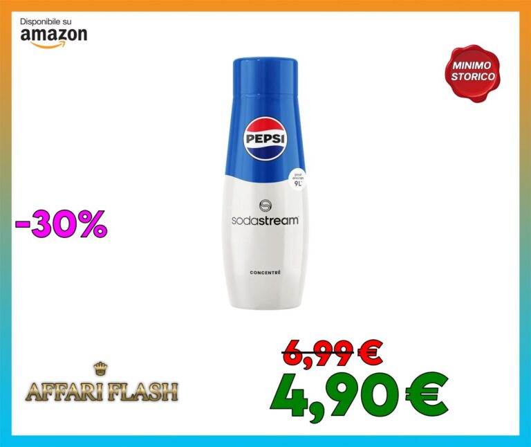 Sodastream Concentrato Liquido per Preparazione di Bevande Dissetanti Gassate al Gusto Pepsi, 440 ml