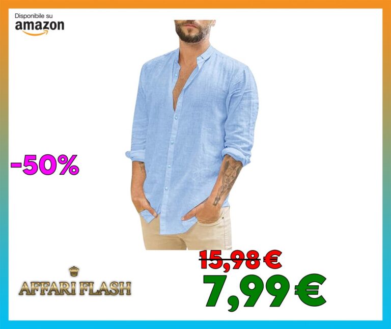 Dwevkeful Camicia Lino Uomo Coreana Manica Lunga Camicie Estive No Stiro Slim Fit Elegante Maglietta Botton Down Giapponese