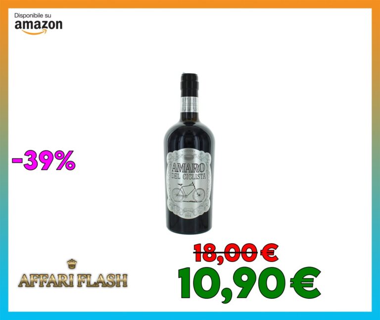 Amaro del Ciclista, Liquore ottenuto dalla distillazione più di 15 erbe dal gusto unico ed inimitabile. 70 cl, 26% VOL.