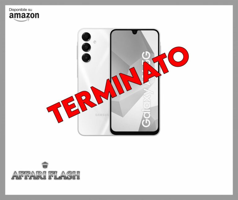 Samsung Galaxy A16 5G, Smartphone Android 14, Display Super AMOLED 6.7″ FHD+, 4GB RAM, 128GB, Batteria 5.000 mAh, Resistenza IP54, memoria espandibile fino a 1.5TB, Light Gray [Versione Italiana]
