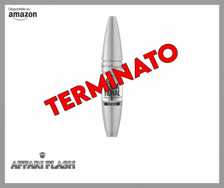 Maybelline New York Mascara Ciglia Sensazionali, Volumizzante, Effetto Ventaglio sulle Ciglia, Very Black, 9,5 ml