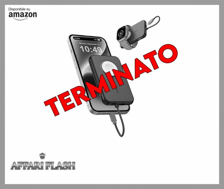 VEGER Power Bank 5000mAh, 20W PD Ricarica Rapida Caricatore Portatile 3 Uscite e 2 Ingressi con LED Display Digitale Batteria Esterna compatibile con iPhone/Android/iPad/Apple Watch