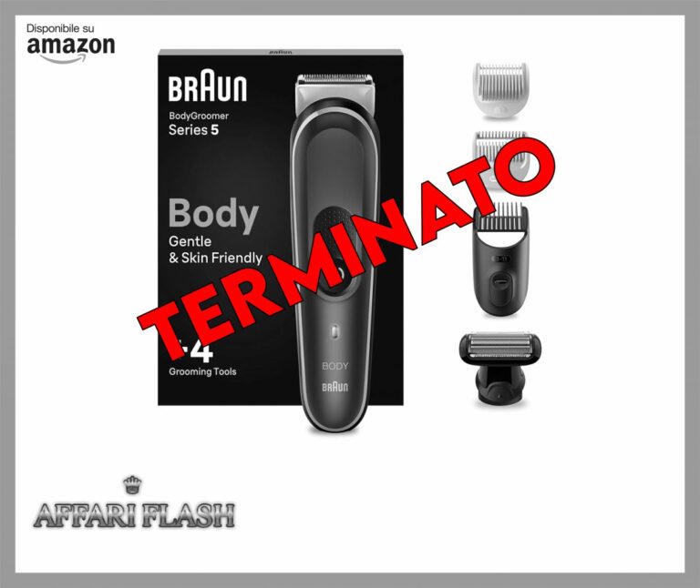 Braun Series 5 RASOIO ELETTRICO Corpo Uomo, per Petto, Ascelle, Inguine E Zone Sensibili, Con Pettini Da 1 mm A 11 mm, Tecnologia SkinShield, 100 Min Autonomia Senza Fili, BG5360