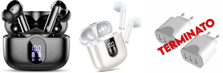 Cuffie Bluetooth, Auricolari Bluetooth 5.4 Stereo HiFi con 4 HD Mics