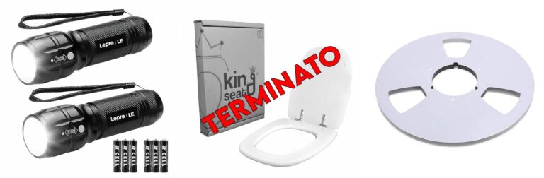 LE Torcia LED Potente Professionale 2 Pezzi, Torcia LED Portatile con Pile