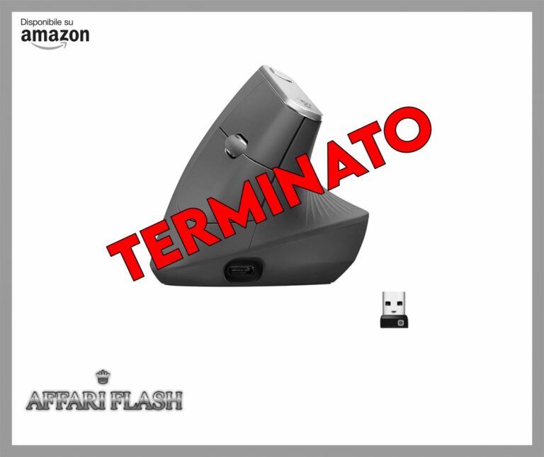 Logitech MX Mouse Verticale Wireless Ergonomico, Multi