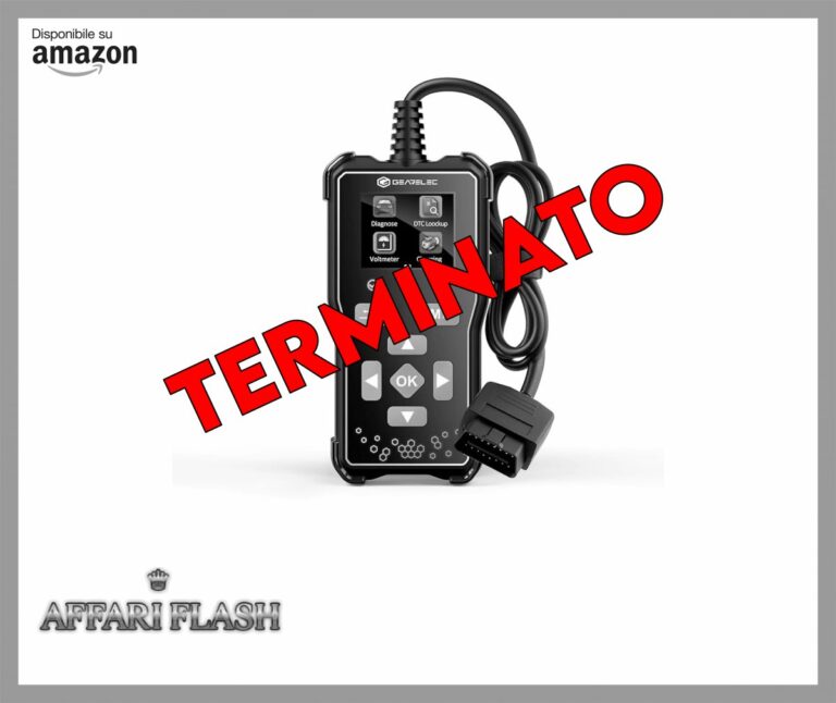 gearelec OBD2 Auto Diagnosi OBD Italiano, DT05 OBD2 Scanner Universale Diagnosi Auto Professionale, OBD2 Scanner per Check Engine Light, DTC Lookup, I/M, Test Fumo
