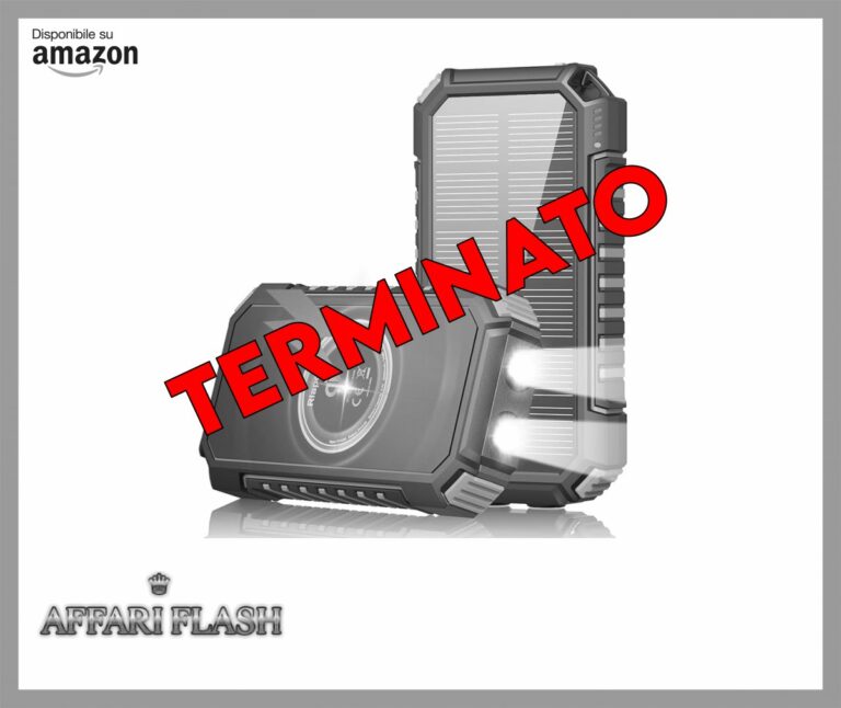 Caricatore Solare Power Bank Wireless 26800mAh