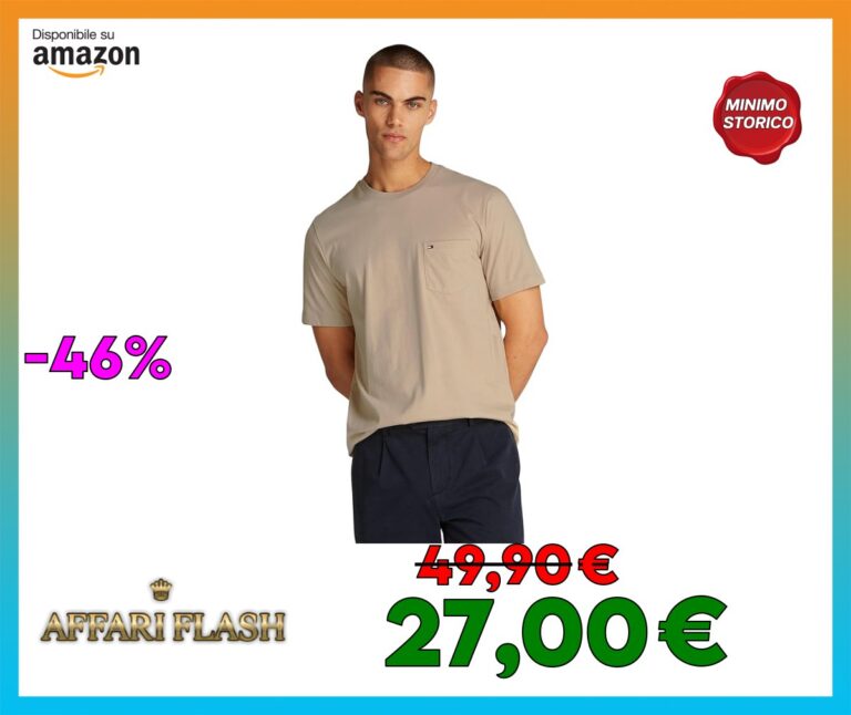 Tommy Hilfiger Maglietta a Maniche Corte Uomo