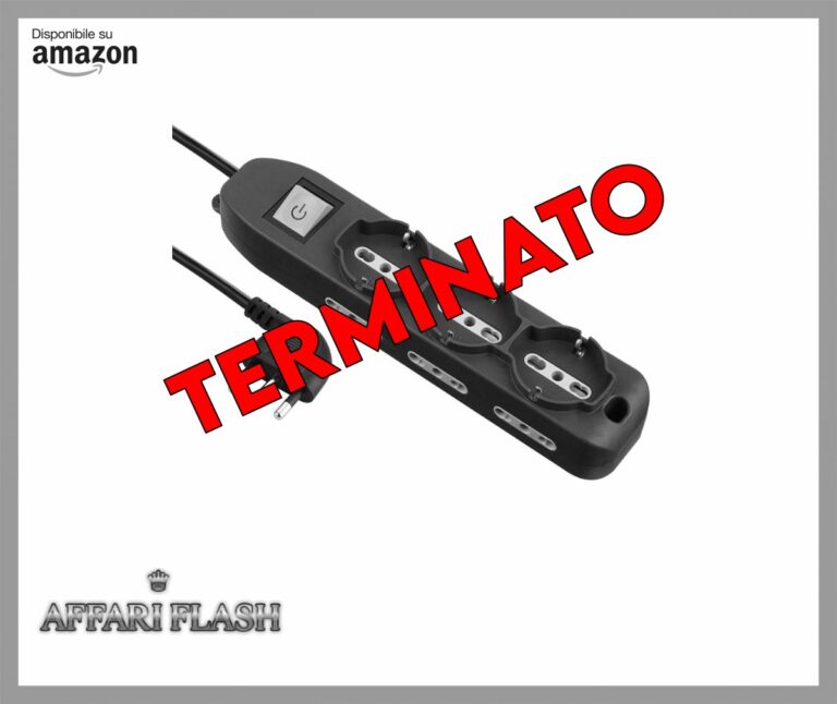 Electraline 62019 Multipresa 9 Posti 3 Polivalenti Schuko 10/16A + 6 Bivalenti 10/16A