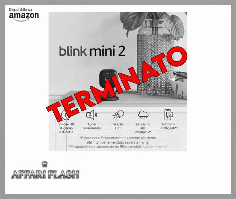 ️ Blink Mini 2 | Videocamera intelligente di sicurezza, plug