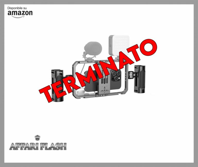 SMALLRIG Kit di Attrezzatura Video per Telefoni Cellulari Tutto in Uno per Creatori di Video Stabilizzatore Portatile in Alluminio per iPhone 16/15/14/13 Pro/Max e Altri Telefoni Android