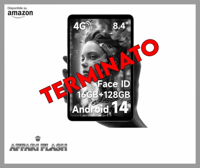 ALLDOCUBE Android 14 Tablet, Tablet Gaming 8.4pollici G99 iPlay 60 Mini Pro con 2 Altoparlanti, 16GB RAM 128GB ROM, FHD 1920×1200, Face ID, Widevine L1, 6050mAh, 5MP/13MP, 4G LTE, Giroscopio a 6 assi