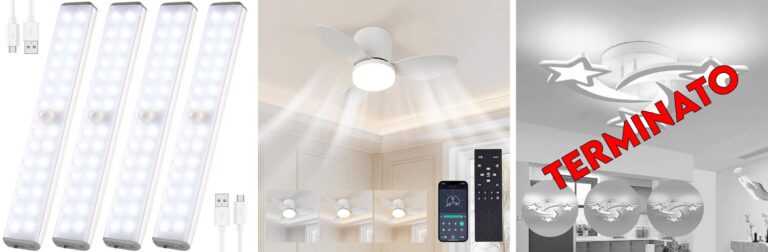 luci led cucina, 28 LED Luce per Armadio strisce led USBC Sensore Di Movimento Per Interni