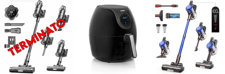 Aspirapolvere Senza Fili 45KPa/550W/65Min, Scopa Elettrica Senza Fili Verticale Antigroviglio con Display a LED
