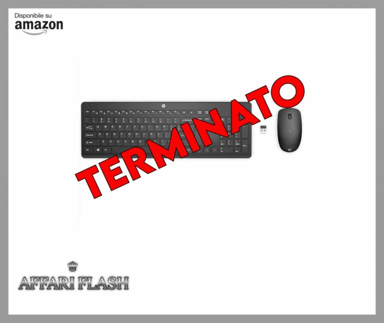 HP 230 Combo Tastiera e Mouse Wireless con Dongle USB