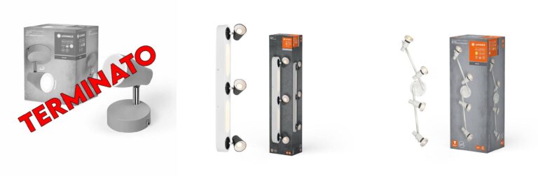 LEDVANCE Spot a LED da soffitto, grigio