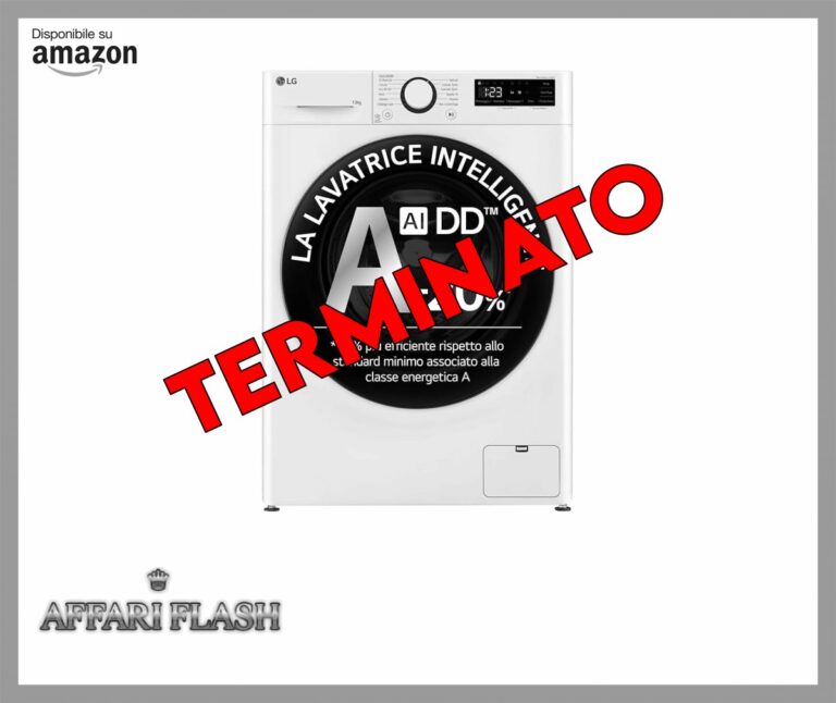 LG AI DD F4R3013NSWB Lavatrice a Carica Frontale 13kg Serie R3, Classe A