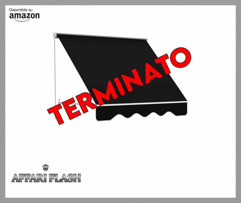 Outsunny Tenda da Sole Avvolgibile 180×70cm con Angolazione 0