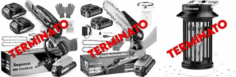 Angseen Mini Motosega a Batteria Per Potatura con 2 Batterias, 850W 6 Pollici Sega a Batteria per Potatura con 2 Chains e Blocco di Sicurezza