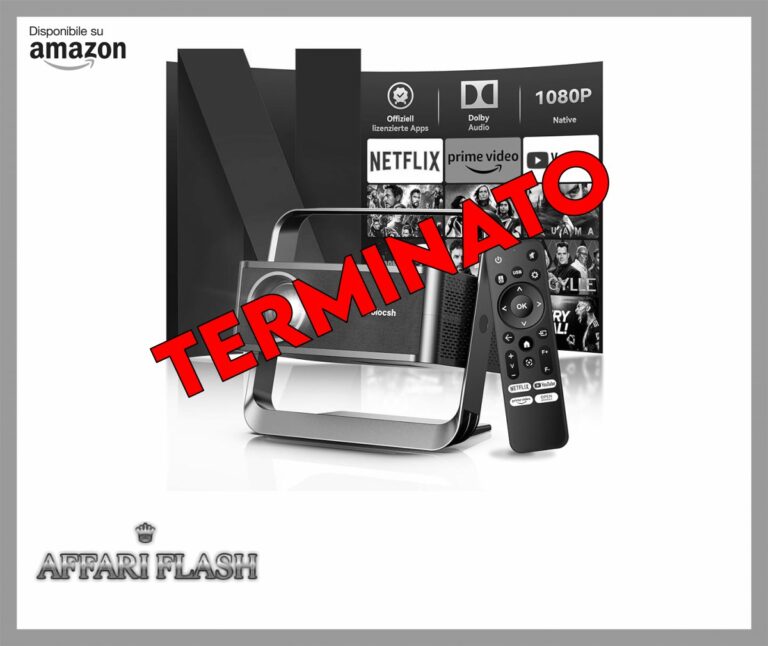 [Certificato Netflix Ufficiale & Full HD 1080P] Proiettore 4K, Mini Proiettore da 30000 Lumen con Wi