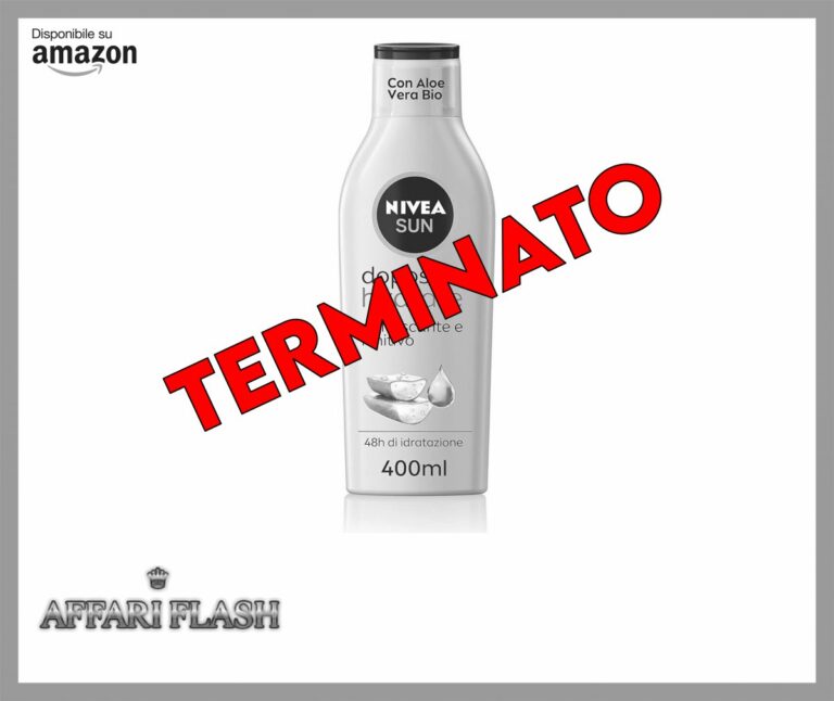 NIVEA SUN Latte Doposole Hydrate in maxi flacone da 400 ml, Crema doposole con aloe vera bio e acido ialuronico, Crema corpo idratante ad azione rinfrescante e lenitiva