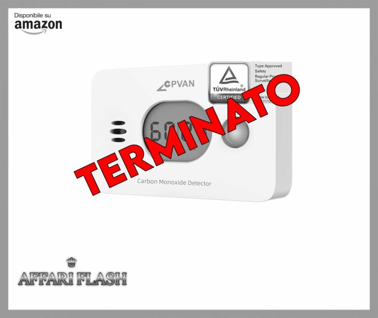 CPVAN Rilevatore Monossido di Carbonio 3 in 1, 10 Anni Sensore con 4 Anni Batteria Sostituibile, Rivelatore di CO con Temperatura e Umidità, Certificato UE EN50291