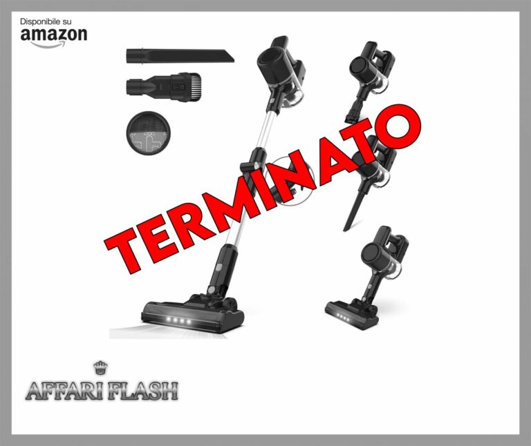 Aspirapolvere Senza Fili, Scopa Elettrica Senza Fili 20000Pa, Luce LED, Due Filtri a Spugne, Autonomia 40Min, Pavimenti Tappeto Peli di Animali Domestici