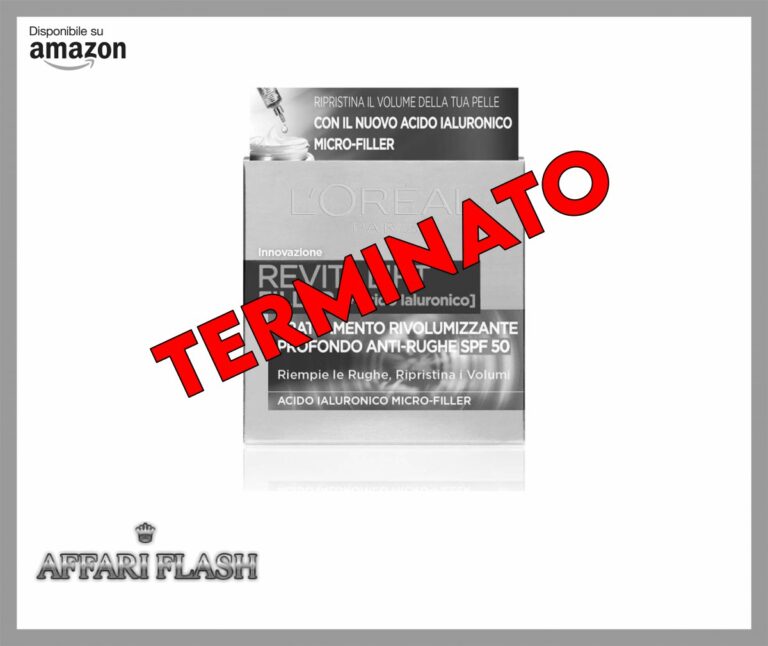 L’Oréal Paris Crema Viso Giorno Revitalift Filler, Azione Antirughe Rivolumizzante con Acido Ialuronico Micro