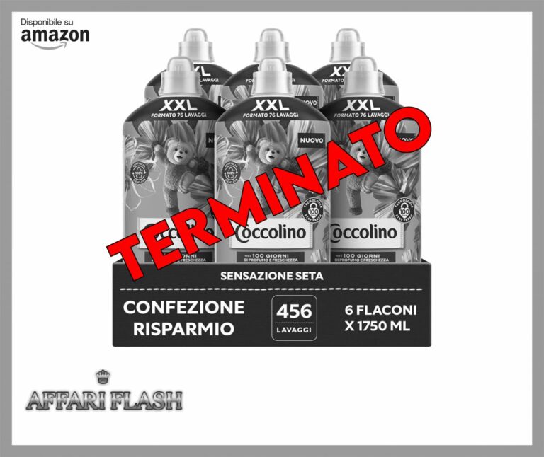 Coccolino Ammorbidente Concentrato Sensazione Seta, Ammorbidente Lavatrice con Tecnologia Stay Fresh, Profumazione alla Rosa, Fiori di Lillà e Pesca, Formato XXL Fino a 456 Lavaggi, 6 Pezzi da 1750 ml