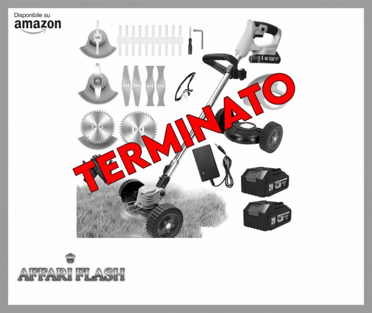 Decespugliatore a Batteria, Tagliabordi Elettrico 21V,Tagliaerba a Batteria con 2 2.0Ah Batterie e 4 Tipi di Lame, Ruote Rimovibili, Decespugliatori da Giardino Altezza Regolabile per Prati,Arbusti
