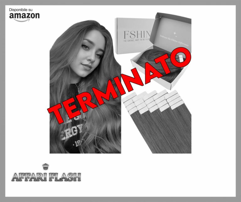 Fshine Extension Biadesive Capelli Veri 50g 35CM 20Pcs Extension Capelli Veri Biadesivo Marrone Rosso Invisibili Lisci Remy