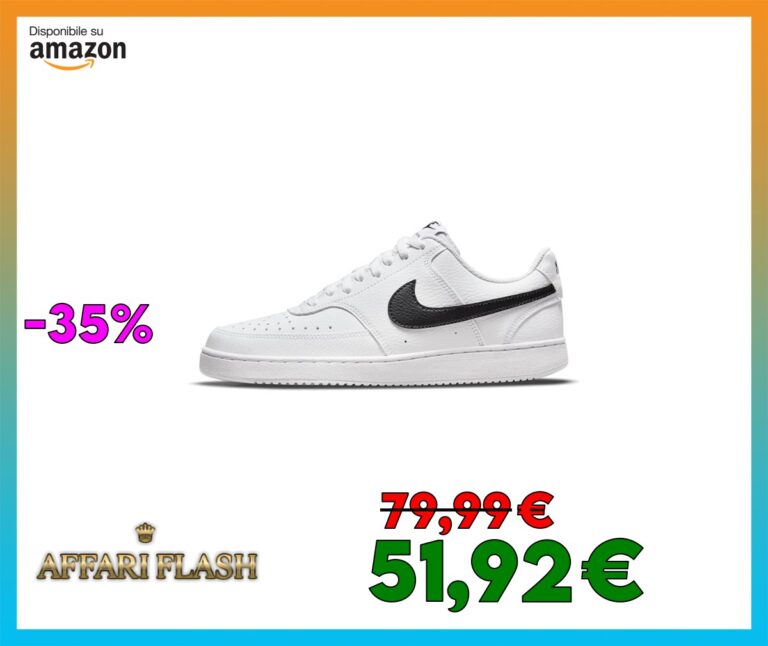 Nike Court Vision DH3158 White Bianco Scarpe Sneakers Donna Lacci