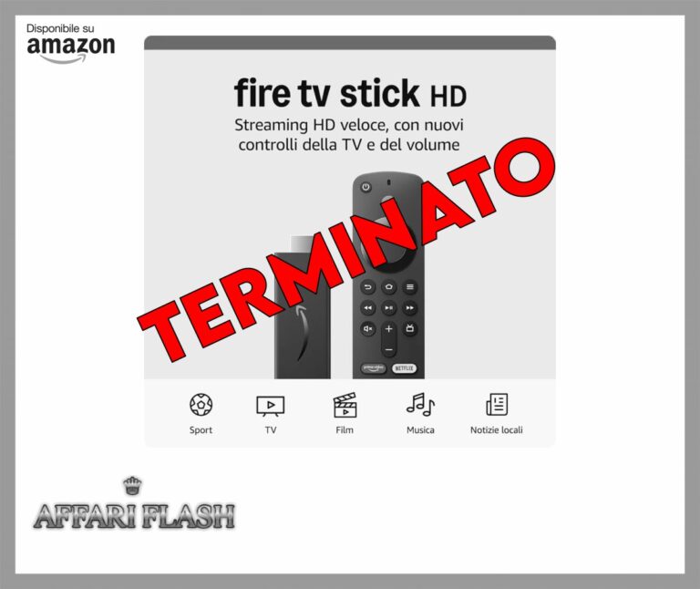 ️ Amazon Fire TV Stick HD (Ultimo modello), TV gratuita e in diretta, telecomando vocale Alexa, controlli per Casa Intelligente, streaming HD