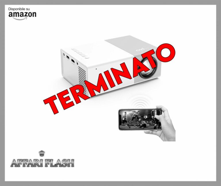 wepvo WiFi proiettore Portatile Proiettori, Schermo del Telefono può Essere Specchiato al videoproiettori in Modalità WiFi o Tramite Cavo Dati, Compatibile con Phone/Tablet/Laptop/TV Stick/Type