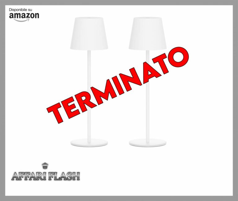 Klighten 2 Pezzi Lampada LED Dimmerabile da tavolo senza fili Interni/Esterni, Ricaricabile Lampada da Scrivania a batteria in Alluminio con USB