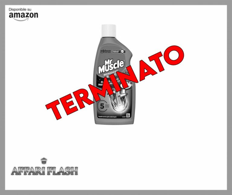 Mr Muscle Tubi e Scarichi Gel, Stura Lavandini e Scarichi, Disgorgante Forte, Sicuro per i Tubi, Monodose, 1 Confezione da 500ml